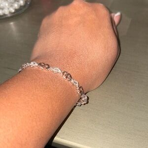 Chic Rose Gold and Silver Bracelet